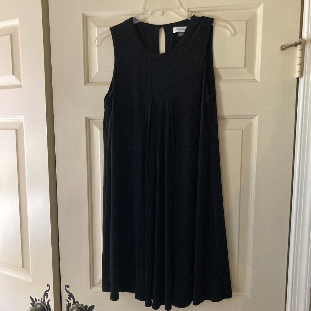 CALVIN KLEIN BLACK SLEEVESS COCKTAIL DRESS SIZE4